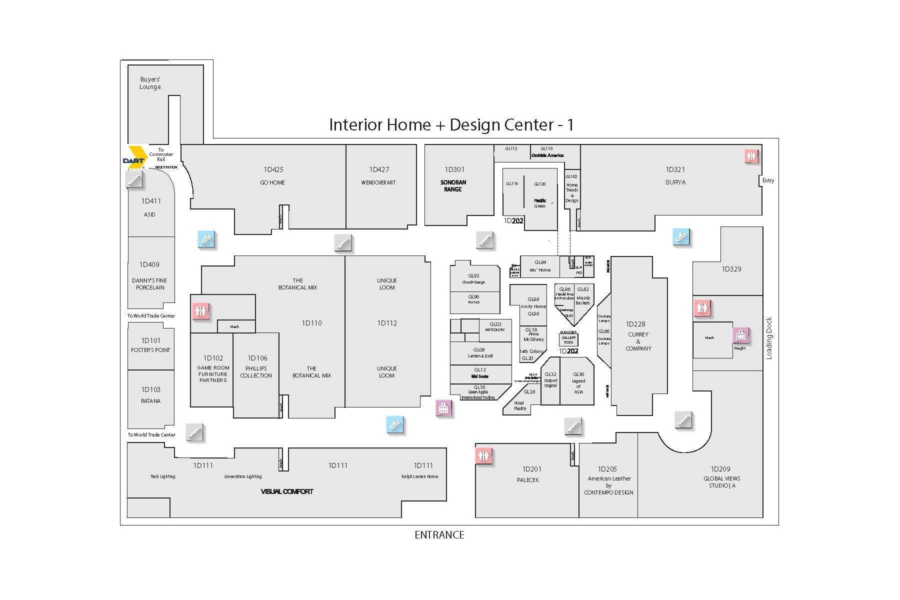 Dallas Design Days 2024 Floorplan Maps